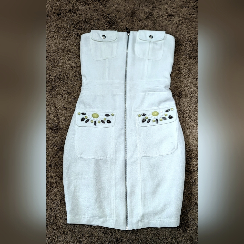 Eggshell color XS sized dress